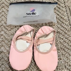 Pink Kids Ballet Slippers